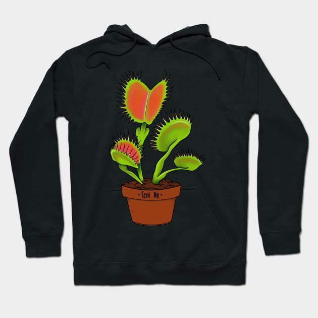 Botanical plant Carnivorous Plant Dionaea Musciplua | Venus Fly Trap Hoodie by Venus Fly Trap Shirts